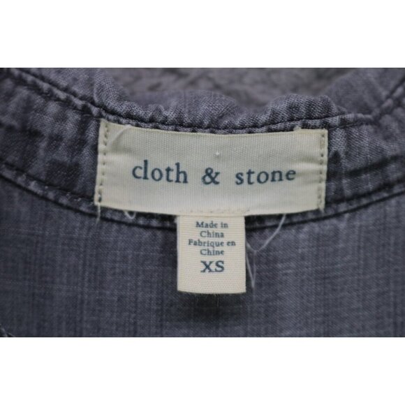 Cloth and Stone Anthropologie Long Sleeve Button Up-XS-Button Back-BOHO - Picture 6 of 10